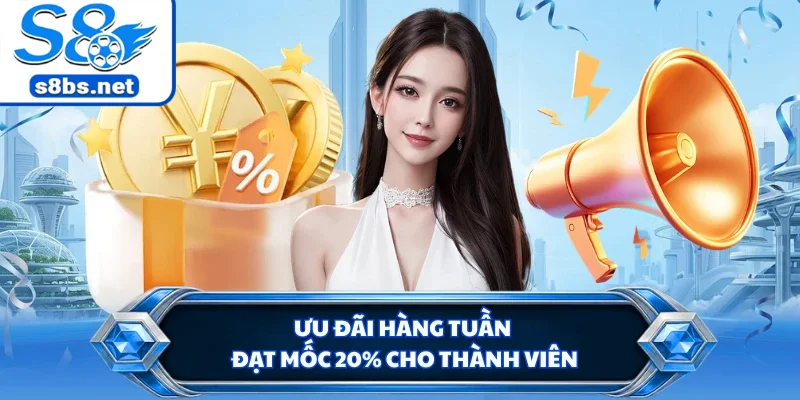 Khuyến Mãi S8 - Tổng Hợp Các Chương Trình Ưu Đãi Khủng 3 Ưu đãi hàng tuần đạt mốc 20% cho thành viên